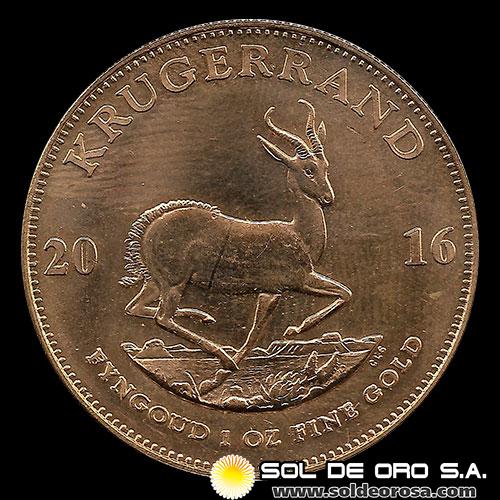 SUDAFRICA - KRUGERRAND, 2016 - MONEDA DE ORO