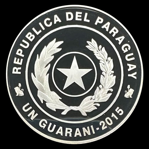 NUMIS - PARAGUAY - 1 GUARANI, 2015 - OLIMPIADAS RIO DE JANEIRO - MONEDA DE PLATA
