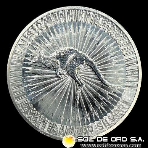 AUSTRALIA - 1 DOLLAR, 2017 - AUSTRALIAN KANGAROO - MONEDA DE PLATA