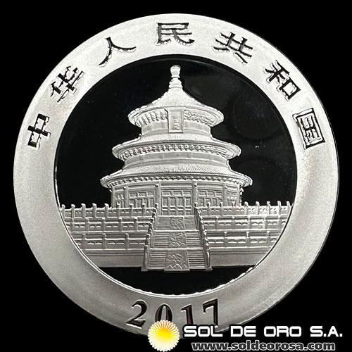 CHINA - PANDA 1 oz., 10 YUAN - 2017 - MONEDA DE PLATA