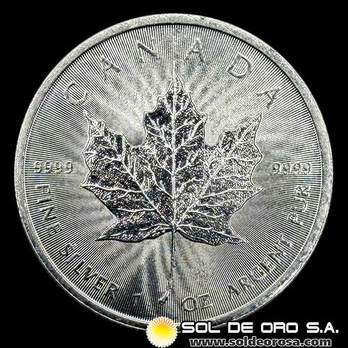 CANADA - 5 DOLLARS, 2018 - ELIZABETH II - ONZA DE PLATA