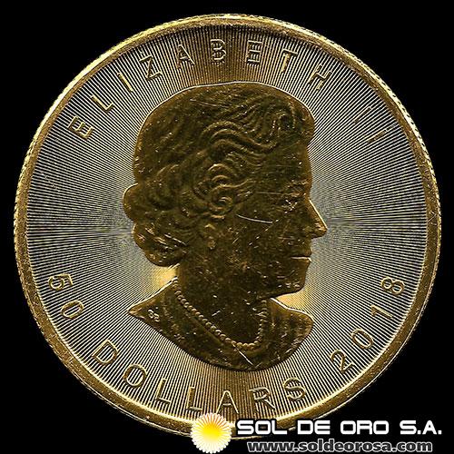 CANADA - 50 DOLLARS, 2018 - ELIZABETH II - MONEDA DE ORO
