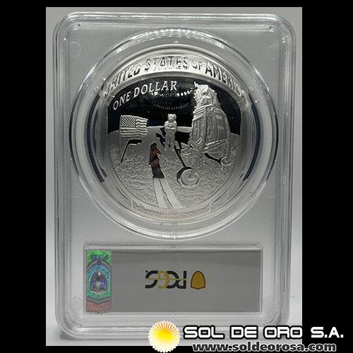 ESTADOS UNIDOS DE AMERICA - 1 DOLLAR, 2019 - APOLLO 11 50th ANNIVERSARY - 5 ONZAS DE PLATA