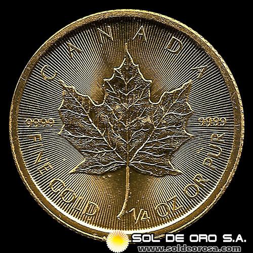 CANADA - 1/4 oz., 10 DOLLARS - 2020 - MONEDA DE ORO