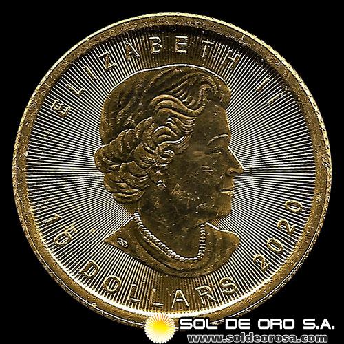 CANADA - 1/4 oz., 10 DOLLARS - 2020 - MONEDA DE ORO