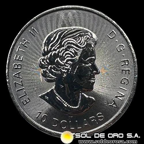 CANADA - 10 DOLLARS, 2020 - ELIZABETH II - 2 ONZAS - TUBO DE 20 ONZAS DE PLATA