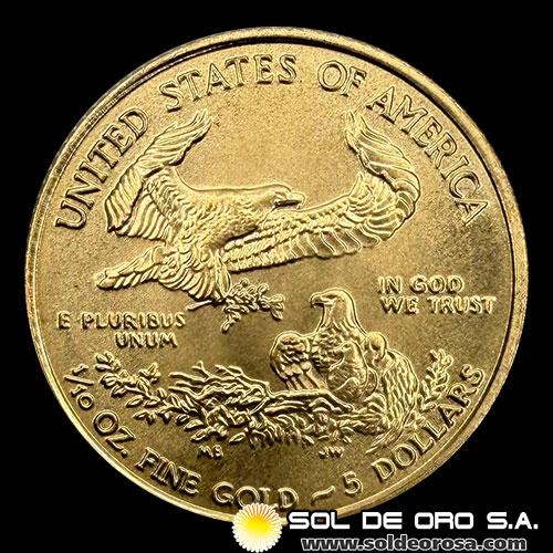 ESTADOS UNIDOS DE AMERICA - 5 DOLLARS, 2020 - MONEDA DE ORO