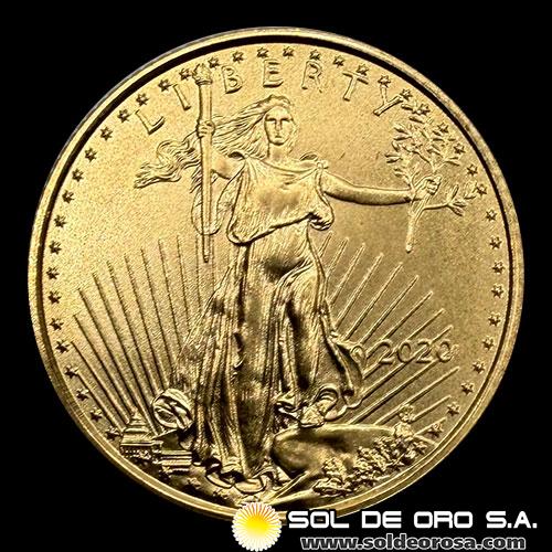 ESTADOS UNIDOS DE AMERICA - 5 DOLLARS, 2020 - MONEDA DE ORO