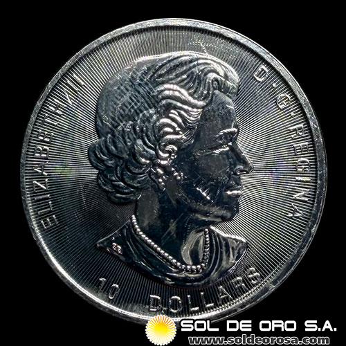 CANADA - 10 DOLLARS, 2021 - 2 ONZAS - ELIZABETH II - MONEDA DE PLATA