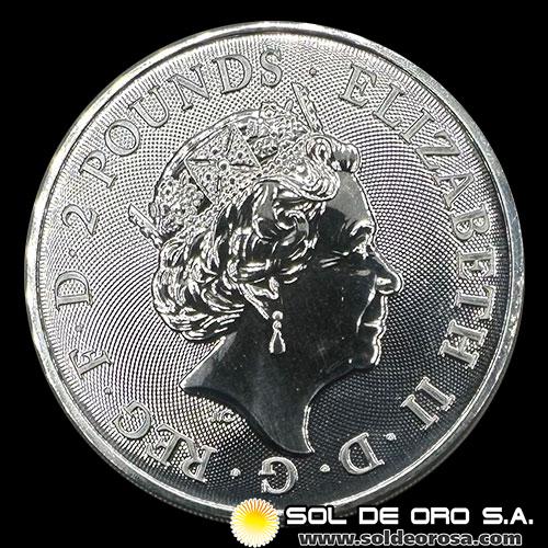 INGLATERRA - 2 POUNDS, 2021 - DAVID BOWIE - MONEDA DE PLATA