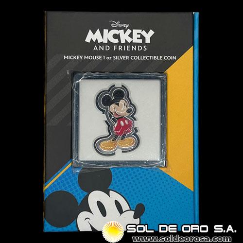 NIUE - 2 DOLLARS, 2021 - MICKEY AND FRIENDS - MICKEY MOUSE - MONEDA DE PLATA