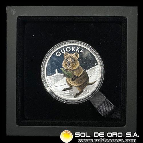 AUSTRALIA - 1 DOLLAR, 2021 - QUOKKA - MONEDA DE PLATA