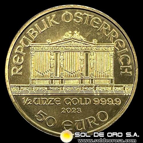 AUSTRIA - REPUBLIK OSTERREICH - 50 EURO, 2023 - MONEDA DE ORO