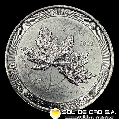 CANADA - 10 DOLLARS, 2023 - IN THE NAME OF ELIZABETH II - 2 OUNCES - MONEDA DE PLATA