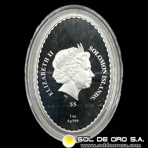 ISLAS SALOMON - 5 DOLLARS, 2023 - ELIZABETH II - MONEDA DE PLATA