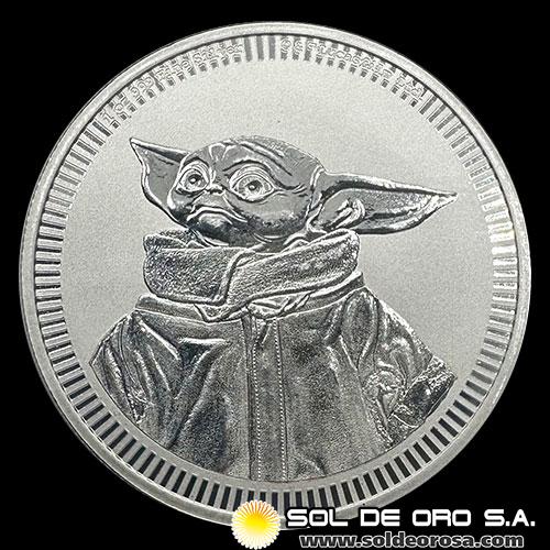 NIUE - 2 DOLLARS, 2023 - STAR WARS - TUBO DE 20 ONZAS DE PLATA