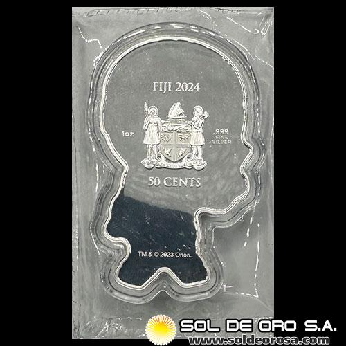 FIJI - 50 CENTS, 2024 - ROBOCOP - MONEDA DE PLATA