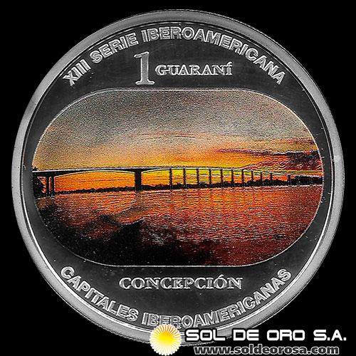 ILUSTRACION - PROXIMAMENTE DISPONIBLE - NUMIS - PARAGUAY - 1 GUARANI, 2024 - CAPITALES DEL MUNDO - XIII SERIE IBEROAMERICANA - MONEDA DE PLATA