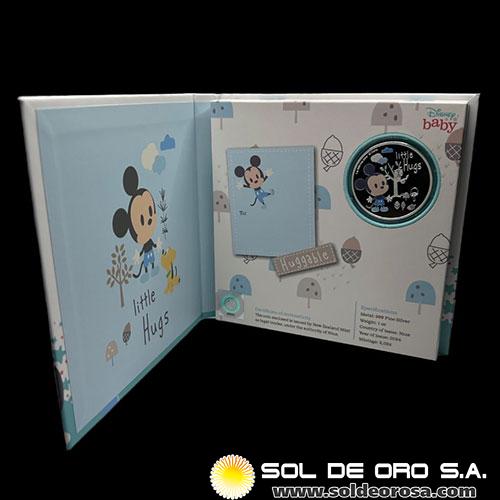 NIUE - 2 DOLLARS, 2024 - MICKEY MOUSE - CHARLES III - MONEDA DE PLATA