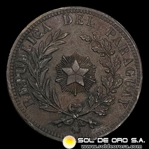 NUMIS - REPUBLICA DEL PARAGUAY - 4 CENTESIMOS - 1870 - MONEDA DE COBRE