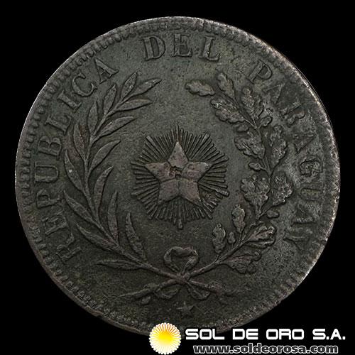 NUMIS - REPUBLICA DEL PARAGUAY - 4 CENTESIMOS - 1870 - MONEDA DE COBRE