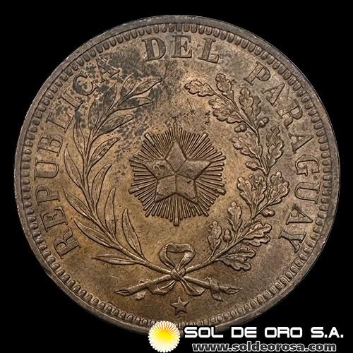 NUMIS - REPUBLICA DEL PARAGUAY - 4 CENTESIMOS - 1870 - MONEDA DE COBRE