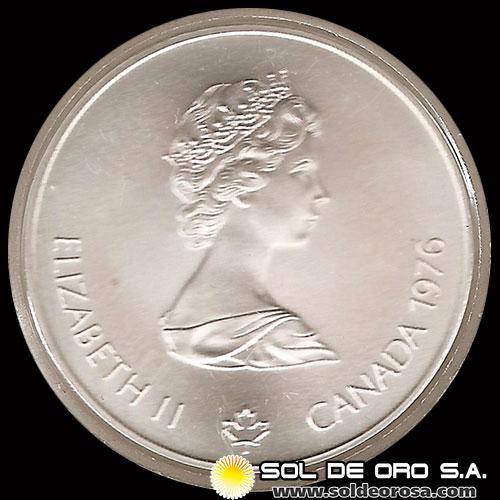 53 - CANADA - OLIMPIADAS MONTREAL 1976 - 5 DOLLARS, 1976 - MONEDA DE PLATA 