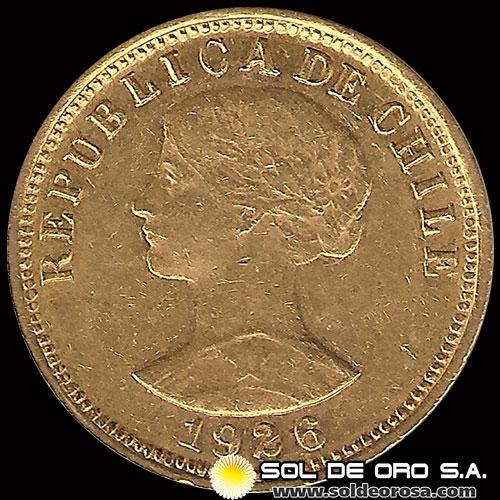 REPUBLICA DE CHILE - 50 PESOS (5 CONDORES) - 1926 - MONEDA DE ORO