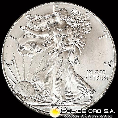 ESTADOS UNIDOS DE AMERICA - 1 DOLLAR - LIBERTY - 2010 - ONZA DE PLATA PURA