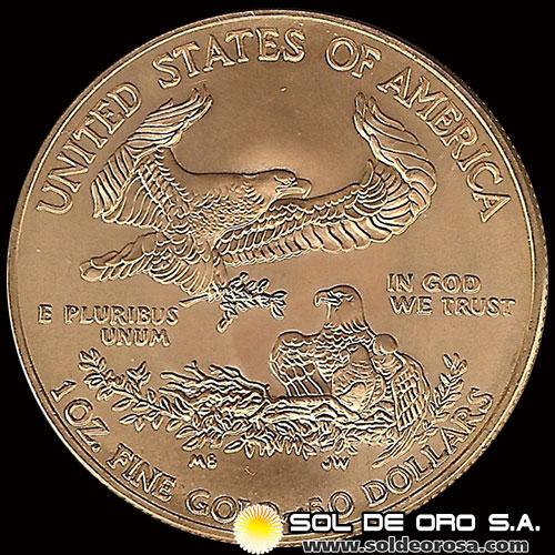 ESTADOS UNIDOS DE AMERICA - 50 DOLARES, 2014 - MONEDA DE ORO