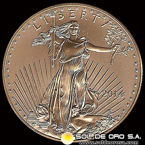 ESTADOS UNIDOS DE AMERICA - 50 DOLARES, 2014 - MONEDA DE ORO