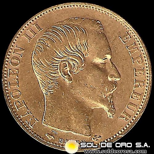 FRANCIA - EMPIRE FRANCAIS - 20 FRANCOS, 1859 - MONEDA DE ORO