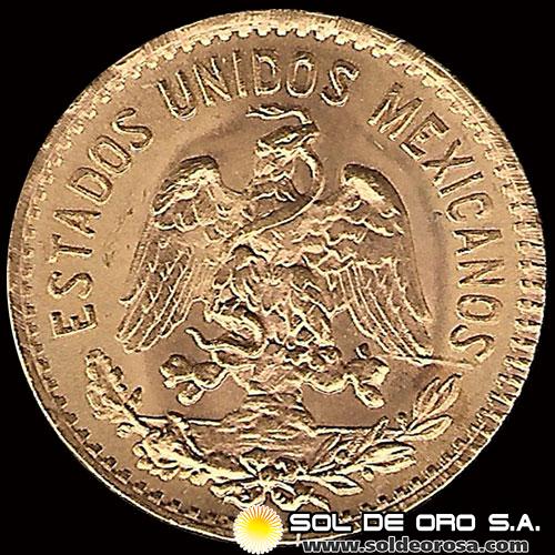 REPUBLICA DE MEXICO - 5 PESOS, 1955 - MONEDA DE ORO