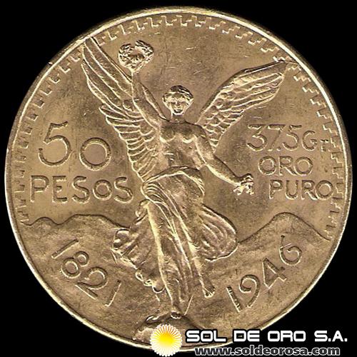 MEXICO - 50 PESOS, 1946 - MONEDA DE ORO