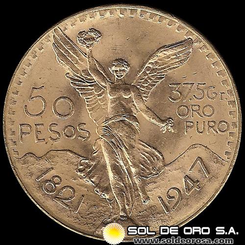 MEXICO - 50 PESOS - 1947 - MONEDA DE ORO