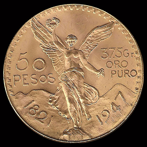 MEXICO - 50 PESOS, 1947 - MONEDA DE ORO 
