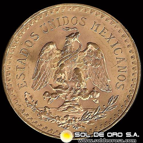 MEXICO - 50 PESOS, 1821 - 1947 - 37,5 DE ORO PURO - MONEDA DE ORO