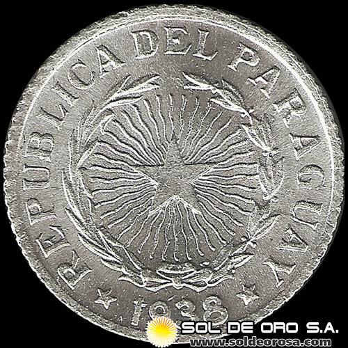 NUMIS - MONEDAS DEL PARAGUAY - 50 CENTAVOS - 1938 - MONEDA DE ALUMINIO