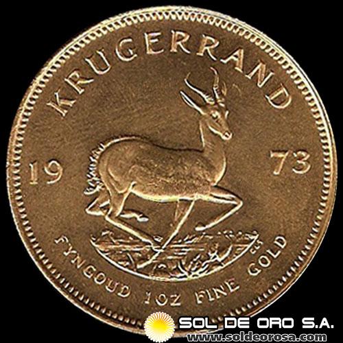 SUDAFRICA - KRUGERRAND, 1973 - ONZA / MONEDA DE ORO