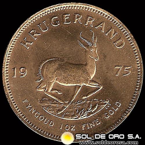 SUDAFRICA - KRUGERRAND, 1975 - ONZA / MONEDA DE ORO