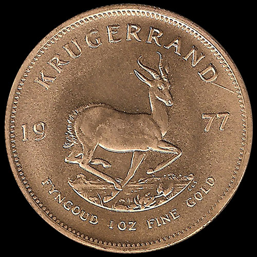 SUDAFRICA - KRUGERRAND, 1977 - MONEDA DE PLATA