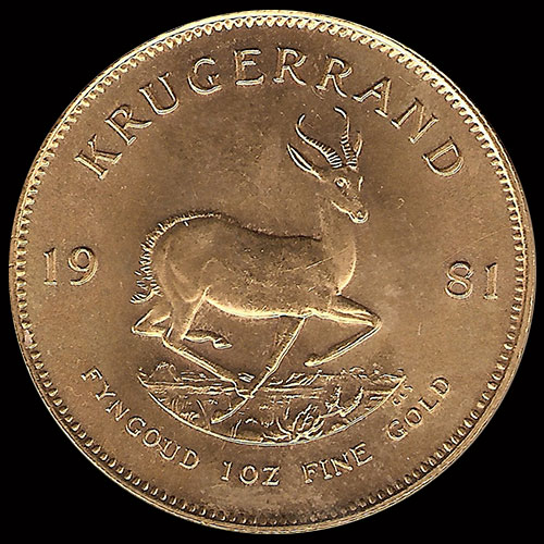 SUDAFRICA - KRUGERRAND, 1981 - ONZA / MONEDA DE ORO