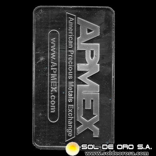 APMEX - 10 OUNCES - BARRA DE PLATA PURA