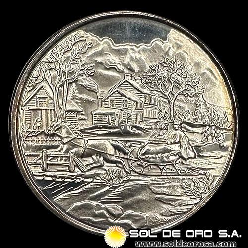 ONZAS DE PLATA PURA - MERRY CHRISTMAS - 1 OUNCE