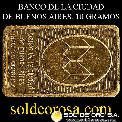 BANCO DE LA CIUDAD DE BUENOS AIRES - BARRA DE 5 GRAMOS - ORO 999 - INDUSTRIA ARGENTINA