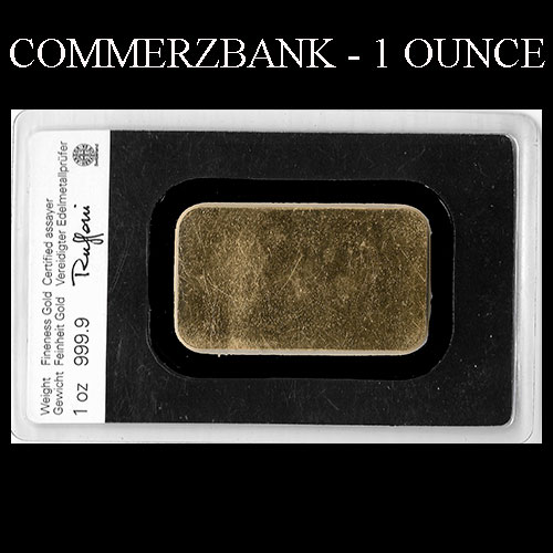 COMMERZBANK - 1 OUNCE - BARRA DE ORO 24K