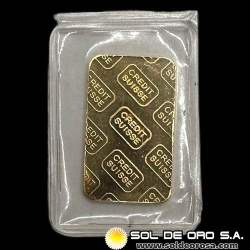 CREDIT SUISSE - 5 GRAMOS - BARRA DE ORO 24K