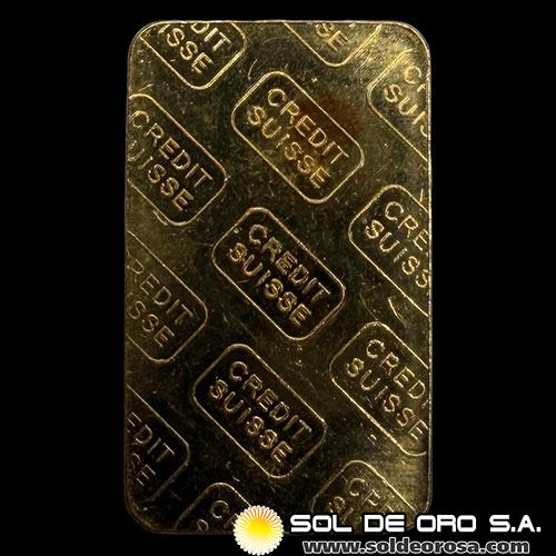 CREDIT SUISSE - 10 GRAMOS - BARRA DE ORO 24K