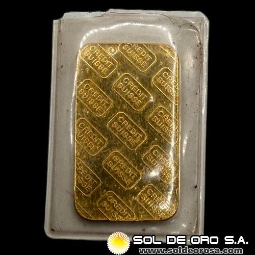 CREDIT SUISSE - 20 GRAMOS - BARRA DE ORO 24K