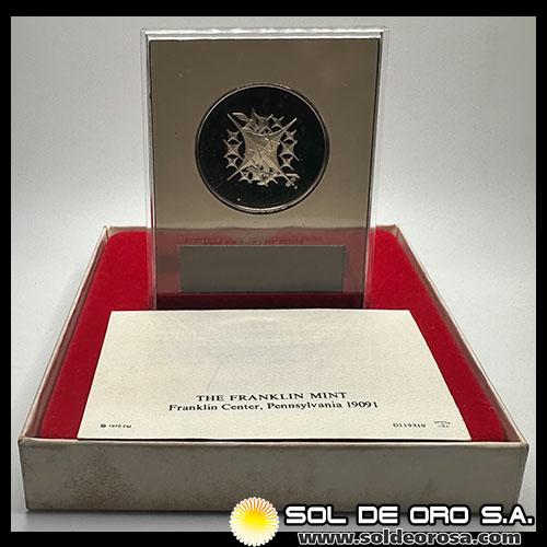 ESTADOS UNIDOS DE AMERICA - DOVE OF PEACE - THE FRANKLIN MINT - MEDALLA DE PLATA 925